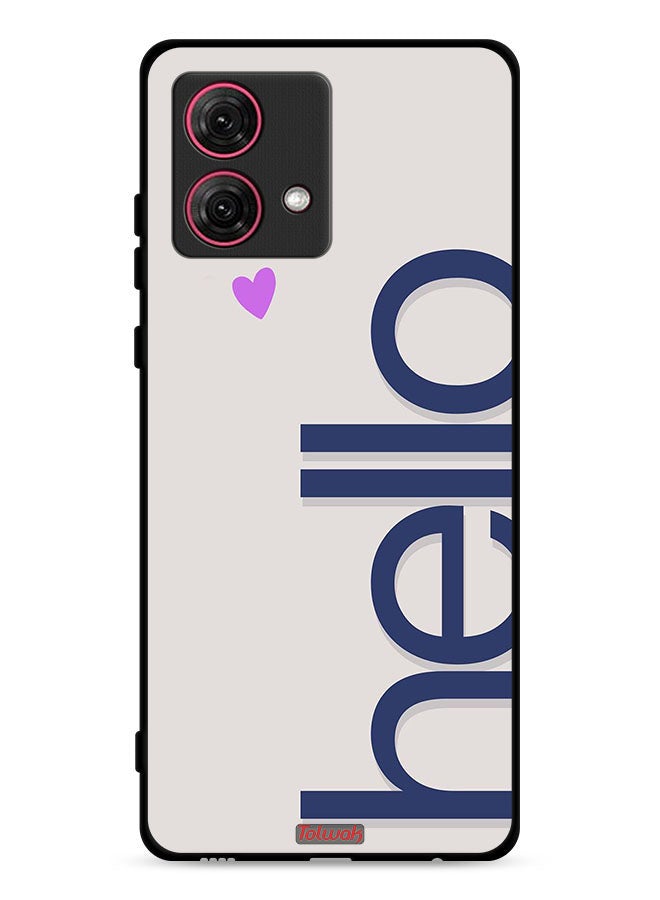 Tolwak Motorola Moto G84 5G Protective Case Cover Hello - Image 1