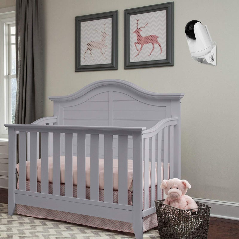 Uogw Baby Monitor Mount - Compatible with VAVA Baby Monitor Camera VA-IH006/VA-IH009/Hipp, Adjustable Angle Wall Mount Bracket, Aluminum Alloy Material (White) - Image 2