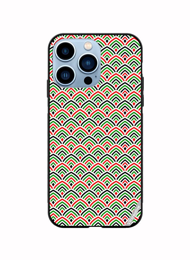 VR CREATIVE Protective Case Cover For Apple iPhone 14 Pro United Arab Emirates Flag Colors Design Multicolour - Image 1