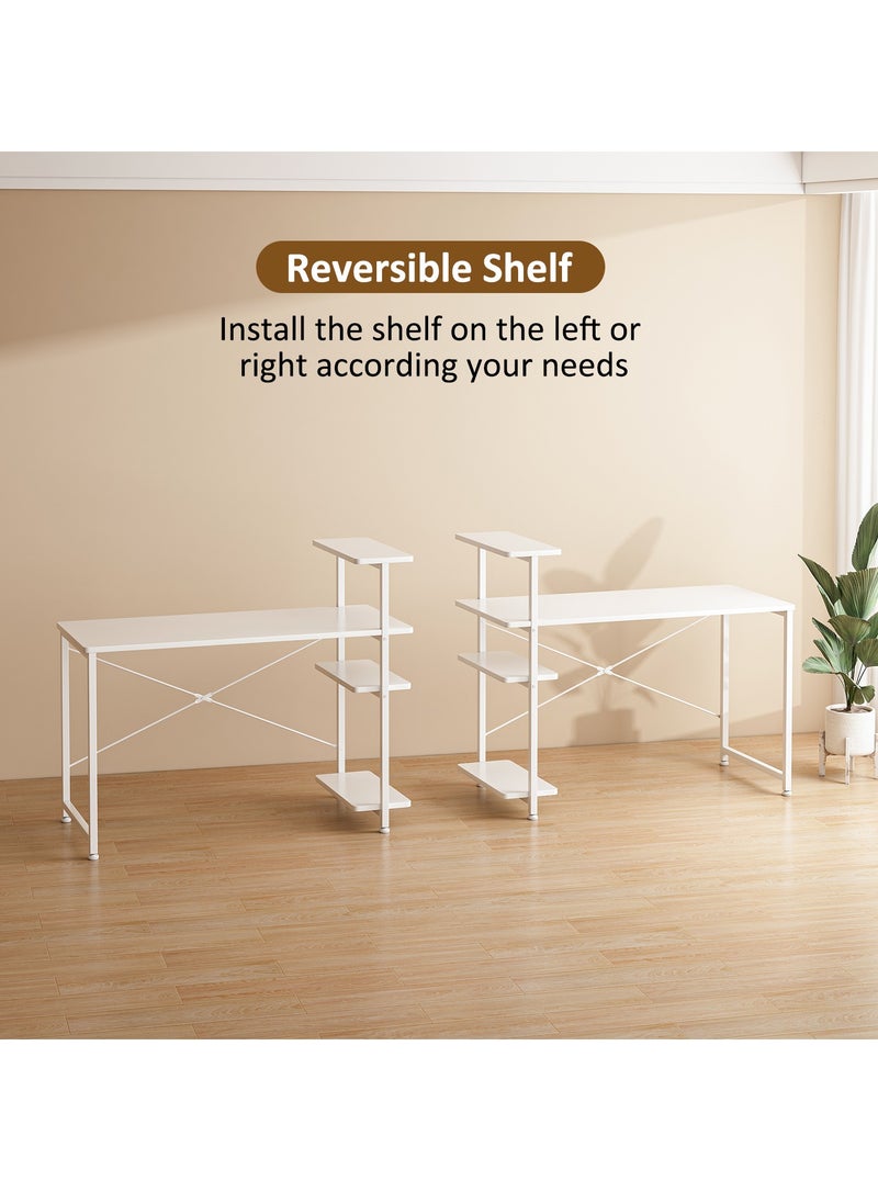 ADEBOLA - Study Table With Storage Computer Desk 100*45*73cm - Image 1