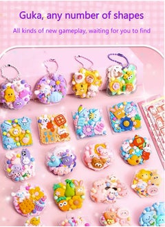 MissTiara 553 Pcs DIY Whipped Cream Clay Glue Set, Simulated DIY Making Art Craft Kit with Cartoon Stickers, Accessories, Key Chains with Storage Box for Gifting  - Image 5