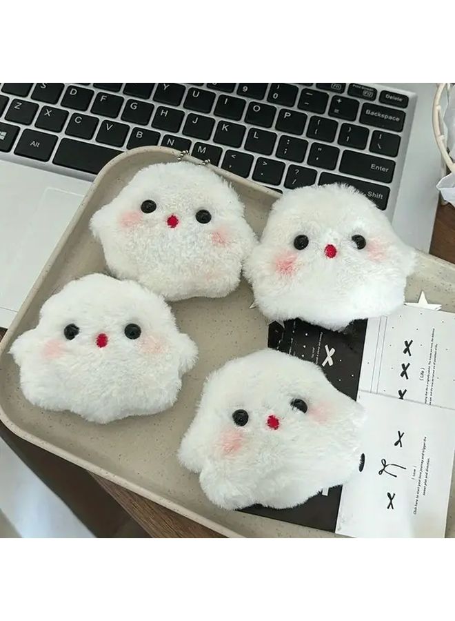 3pcs Little Ghost Plush Keychain Backpack Decoration Cute Soft Toy Gift - Image 2