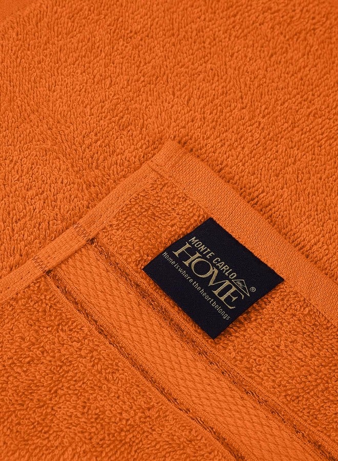 Monte Carlo Essential 100% Cotton Face Towel Set 4 Piece | 400 GSM Lightweight & Quick Dry | Soft Absorbent Small Towels 30x30 cm | Daily Use Bathroom Face Towels (Jasper) | Oriole - Image 5