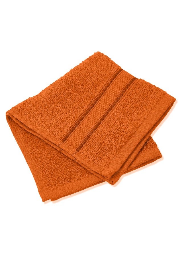 Monte Carlo Essential 100% Cotton Face Towel Set 4 Piece | 400 GSM Lightweight & Quick Dry | Soft Absorbent Small Towels 30x30 cm | Daily Use Bathroom Face Towels (Jasper) | Oriole - Image 3