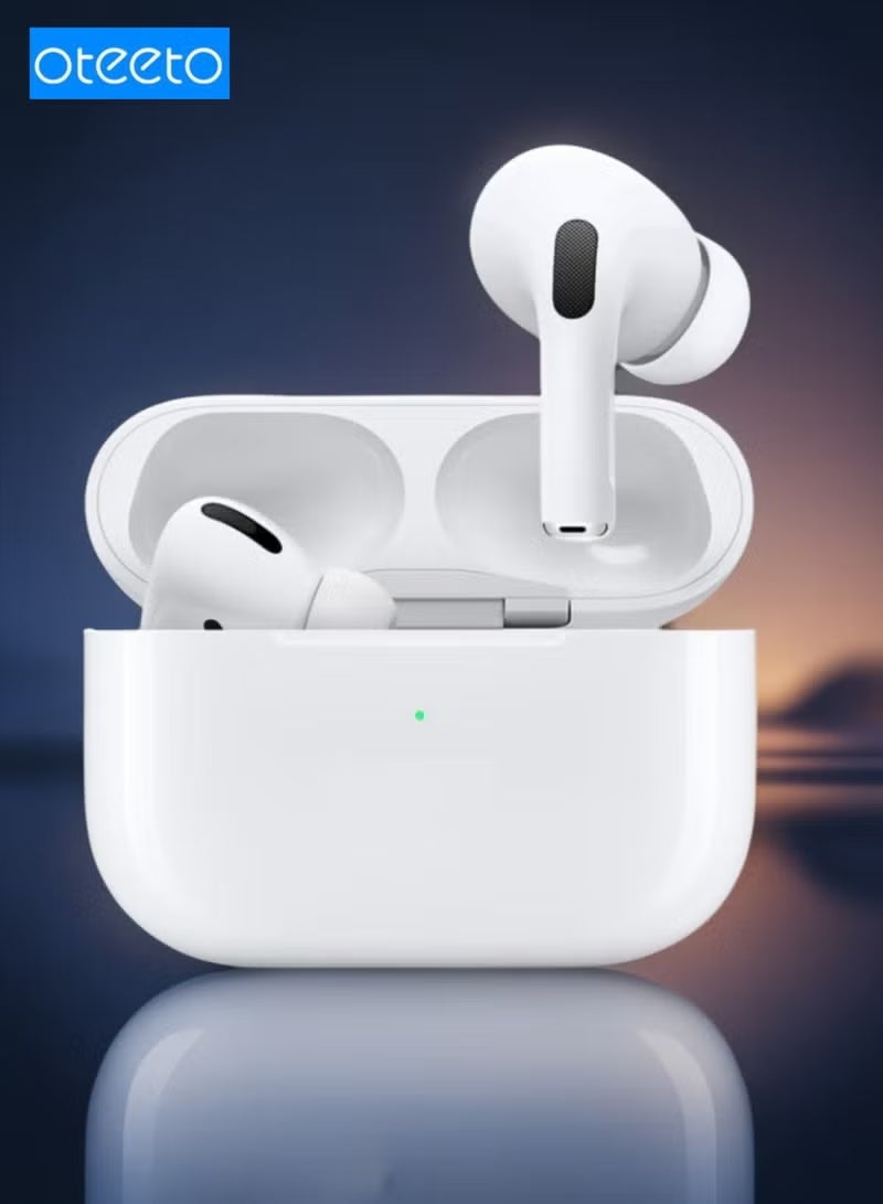 Oteeto 105 Wireless Bluetooth Earbuds, HiFi Sound, Noise Cancellation, Touch Control, Long Battery Life, Compact Wireless Earphones for Music, Calls, Travel & Daily Use - Image 1