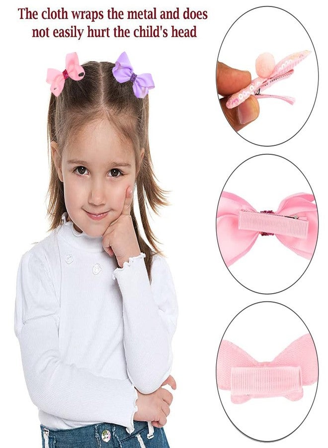 kapimo 36 pcs Hair Clips for Baby Girls Toddlers Assorted Stylish Fashion Kids Hair Accessories Gift Set Box (Pink Purple) - Image 3