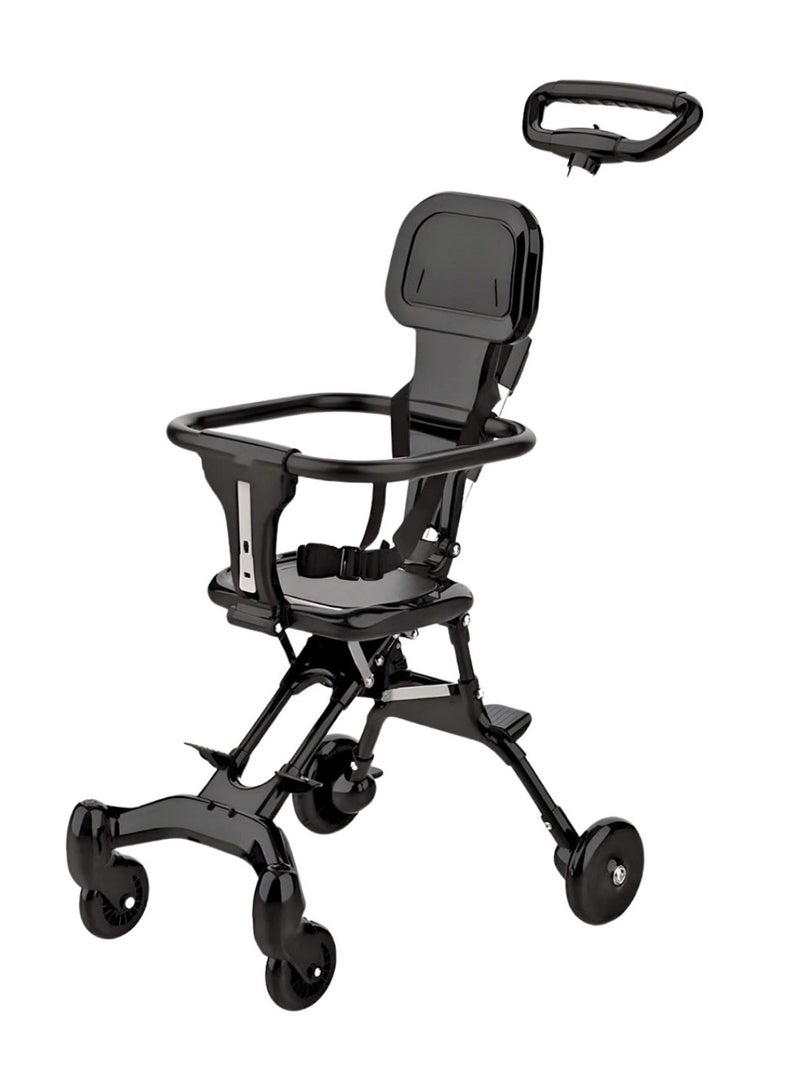 Foldable Baby Stroller with Push Handle