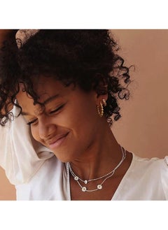 Mevecco Women Huggie Earrings Gold Hoop 14K Gold Filled Small Simple Handmade Hypoallergenic Everyday Jewelry  - Image 2