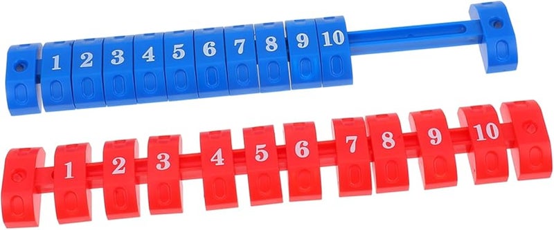 Durable Football Score Keeper Set Blue Red Plastic Counters For Foosball Table Games - Image 1