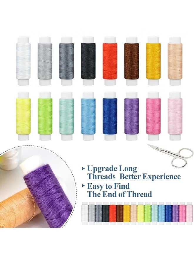 Sewing Kit for Adults, Small Travel Needle and Thread Kit with Sewing Supplies and Accessories for Kids, Starters, Travelers, Emergency, Contains Thread, Needles, Scissors, Measuring Tape - Image 3