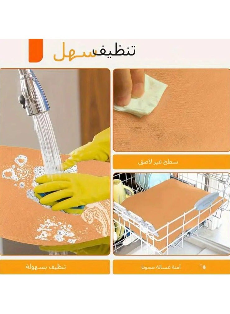 طقم مفرش جريل وشواء صحي للفرن والباربيكيو – قطعتان مقاس 30×40 سم  - Image 5