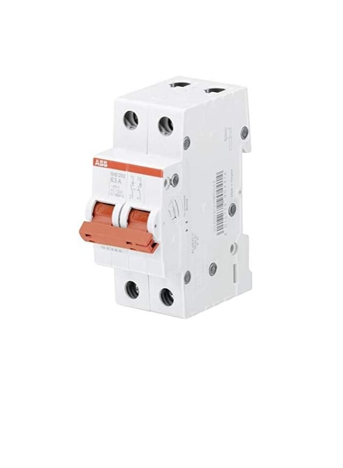 ABB 40A 2P ISOLATOR SHD202/40 2CDD272111R0040 - Image 1