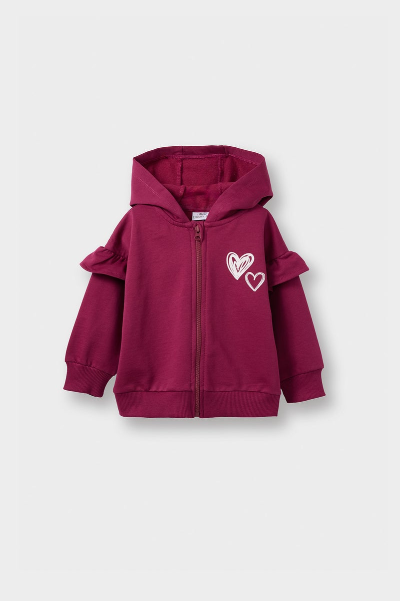 ديفاكتو كارديجان بناتي قماش رقيق قصة عادية بكابيشون - Image 1