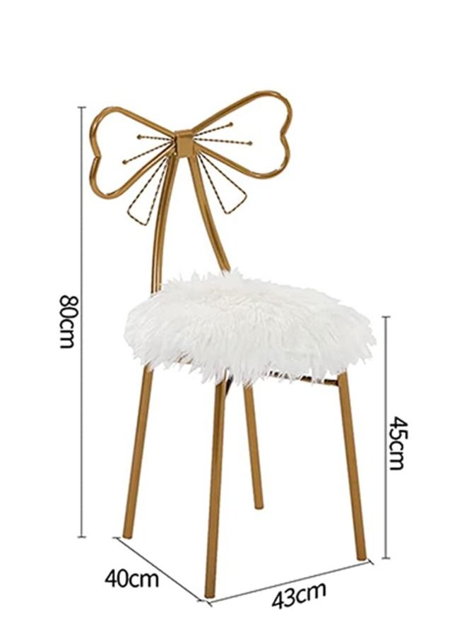 Generic FFD Golden Vanity Chair Makeup Stool Nordic Dressing Table Chair Butterfly Chair Dressing Table Stools.  - Image 2