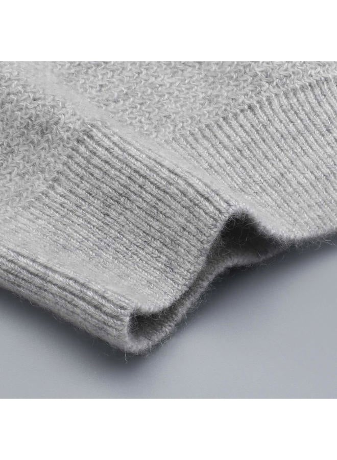 WaySoft 100% Cashmere Beanie for Women in a Gift Box, Oversized Women Beanie Hat, Grey, One size - Image 5