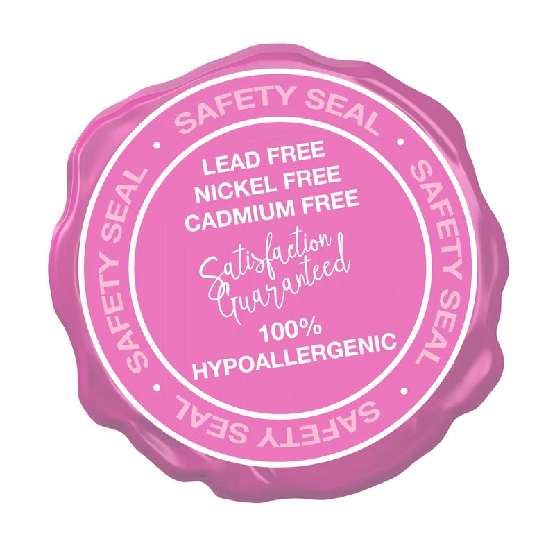 Little Miss Twin Stars Kids Earrings - 14k Gold Plated Flower Leverback Earrings-Hypoallergenic and Nickel Free For Sensitive Ears (White) - Image 5