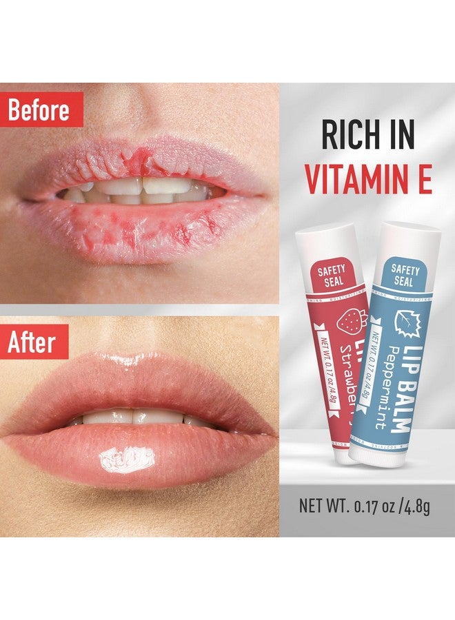 أزين عبوة من 30 مرطب شفاه، مرطب شفاه طبيعي بكميات كبيرة، منتج للعناية بالشفاه، مرطب شفاه مرطب للشفاه الجافة والمتشققة - 10 نكهات - Image 5