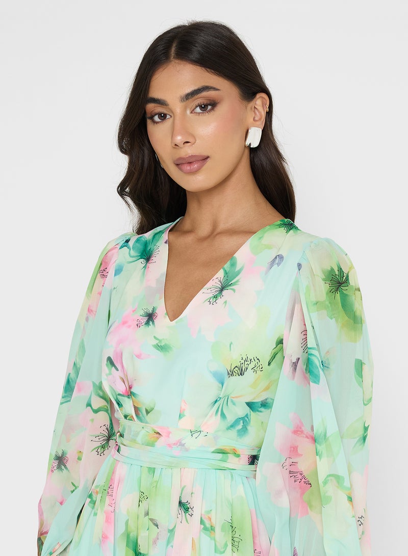 ايلا فستان بطبعة زهور - Image 3