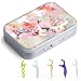 Gerkia Dental Floss Portable Case, Easy to Store Floss Picks of Various Sizes, Portable Dental Floss Dispenser is Perfect for Travelling, Hotels, Dinners, Appointments.Pink Flower - Image 2