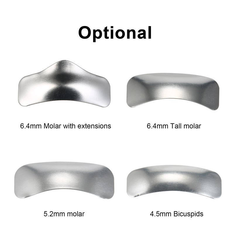 Dental Sectional Contoured Matrices 50pcs Reinforced Elastic Metal - Tight Contact Non-Impaction Separation Matrix Bands for Dental Clinic Orthodontic Molars Deciduous Teeth - Image 5