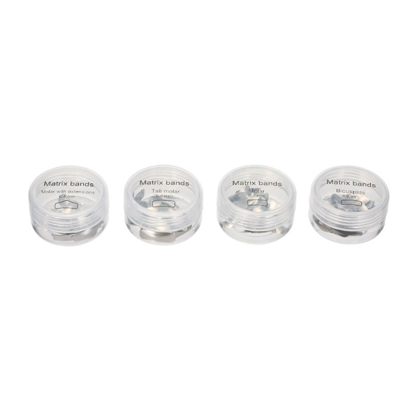 Dental Sectional Contoured Matrices 50pcs Reinforced Elastic Metal - Tight Contact Non-Impaction Separation Matrix Bands for Dental Clinic Orthodontic Molars Deciduous Teeth - Image 4