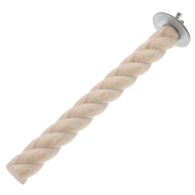 Natural Wood Parrot Teething Stick Toy Bird Perch Cage Accessory For Parakeets - Image 2