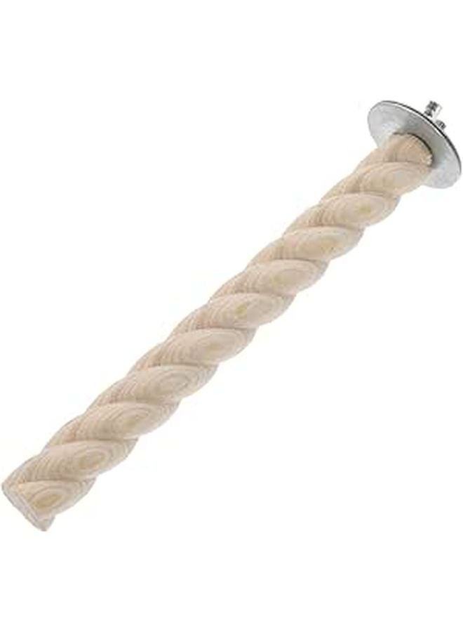 Natural Wood Parrot Teething Stick Toy Bird Perch Cage Accessory For Parakeets - Image 1