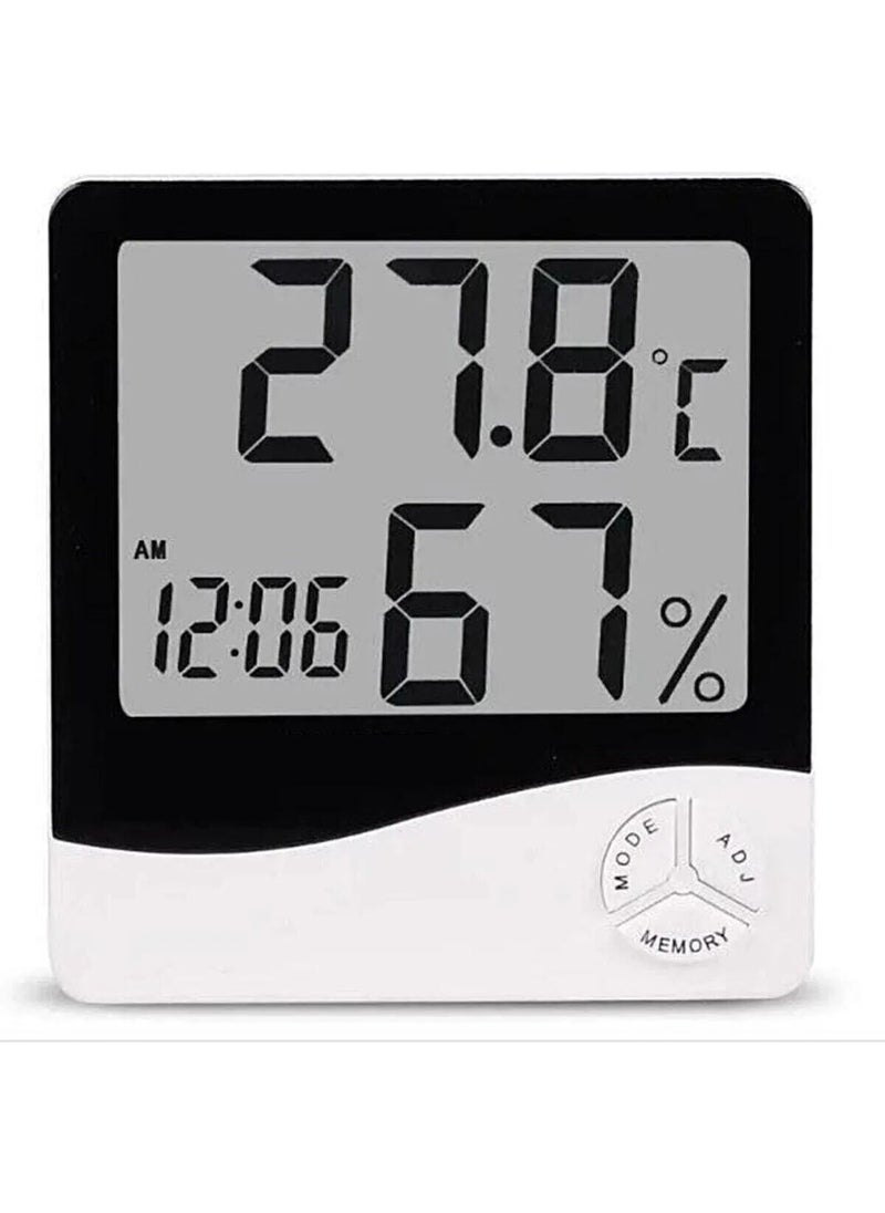 Vi Caro Digital Baby Degree Temperature - Humidity Meter Thermometer - Alarm Clock  - Image 1