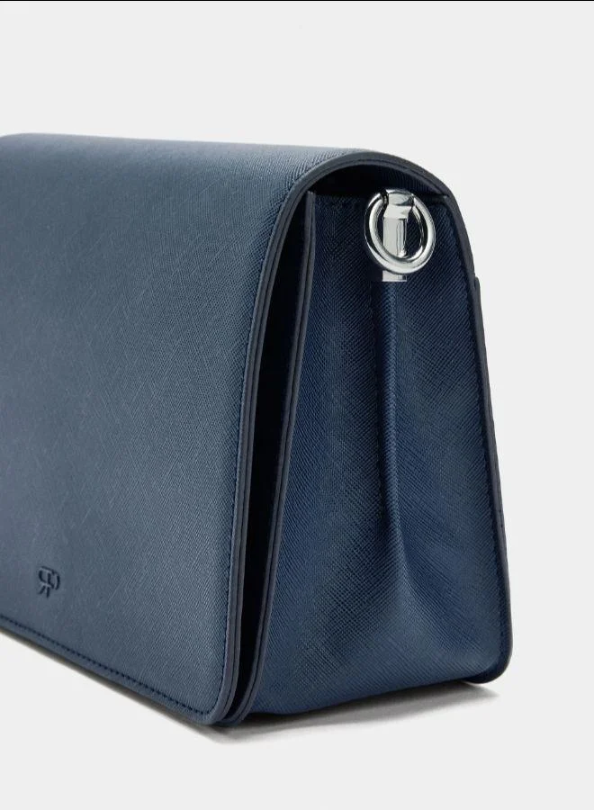 بارفوا حقيبة كروس بودي مع ملمس وإغلاق الغطاء