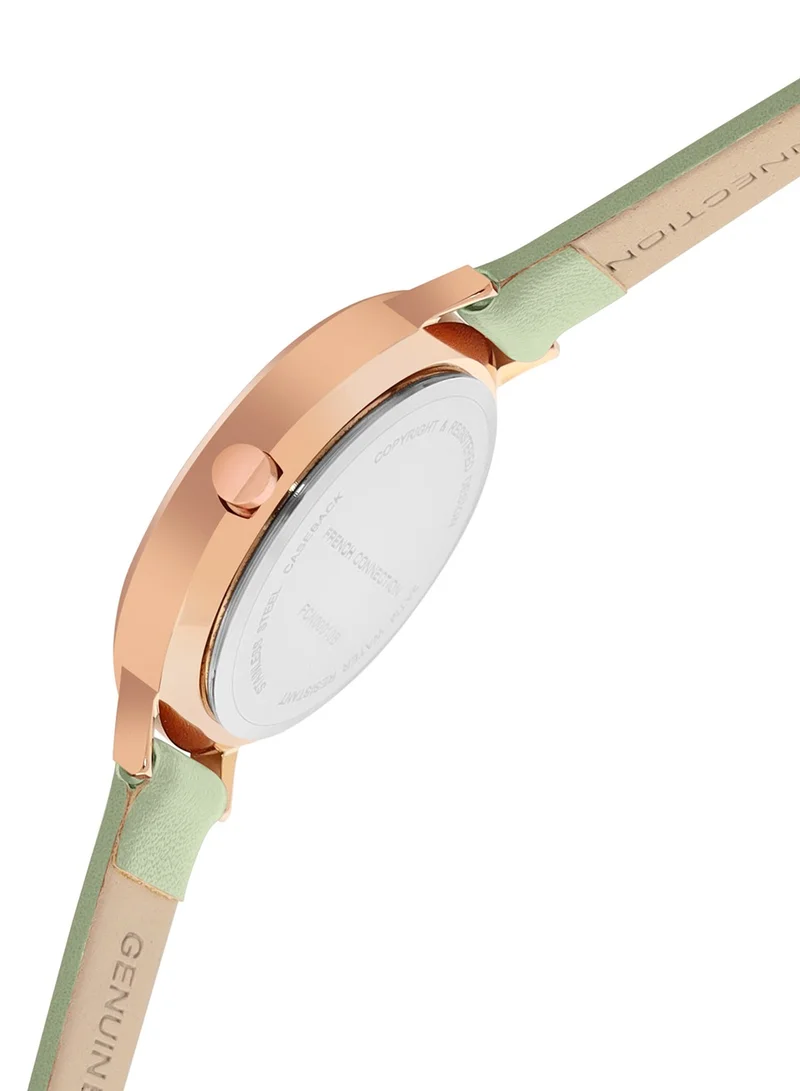 French Connection French Connection Analog Dial Women's Watch, Green, strap