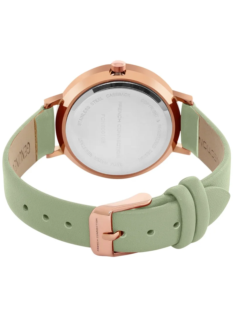 French Connection French Connection Analog Dial Women's Watch, Green, strap