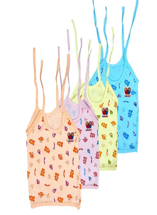 Bigbought New Born Baby Care Cloth Set Combo (Set of 28, 4Jhabla, 8Nappy, 8Mittens,4Cap Hosiery Material and 4 Plastic mat, Random Print - Image 2