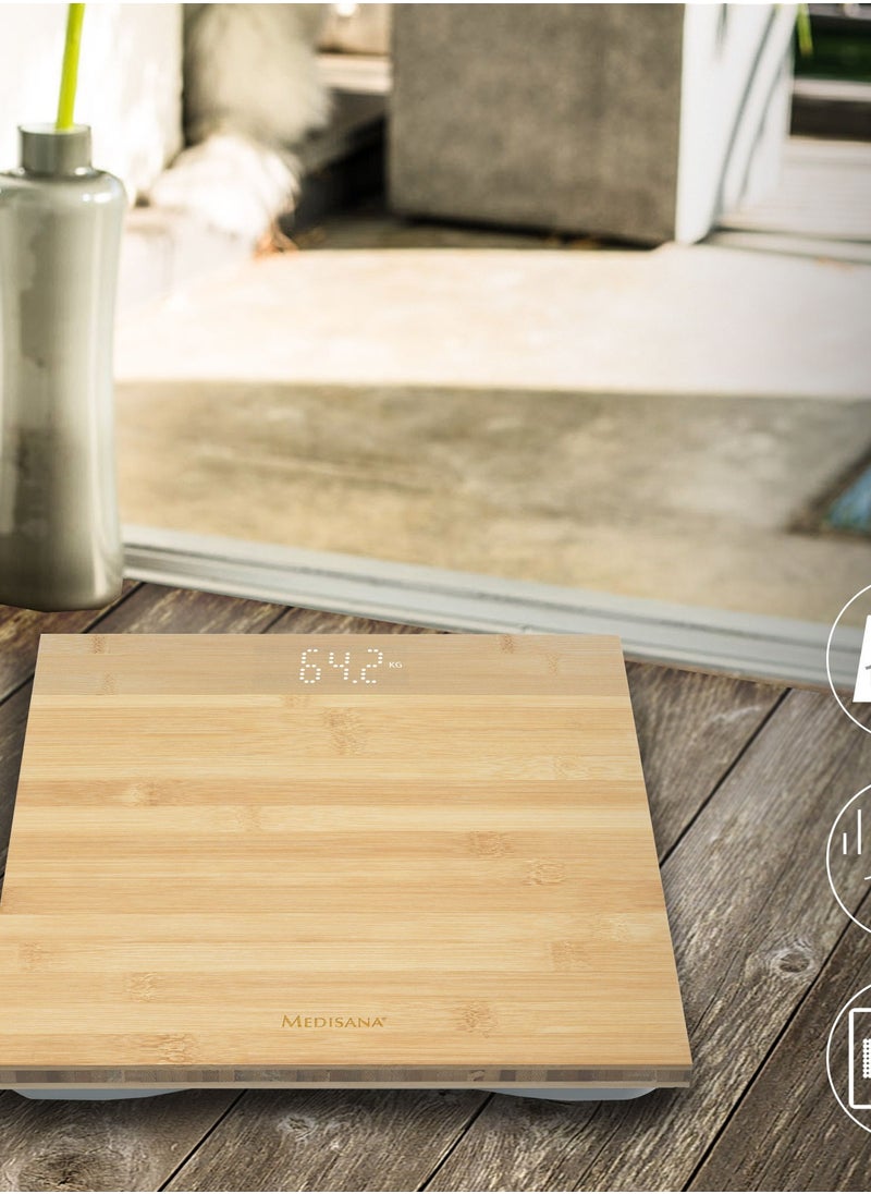 Medisana - PS440 Bamboo Digital Personal Scale - Image 1