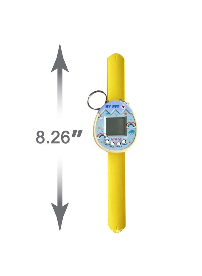 إسكدنيا آلة الحيوانات الأليفة الإلكترونية للأطفال 160 نوعًا من راحة اليد الافتراضية الكلاسيكية لتطوير لعبة سلسلة مفاتيح الطالب - اللون: وردي (37 جم) - Image 5