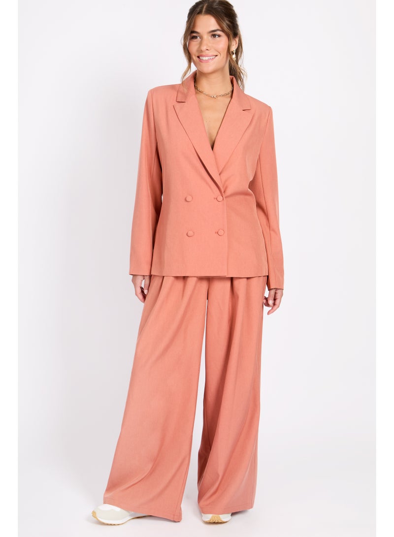 Little Mistress Tailored Clay Blazer  - Image 4
