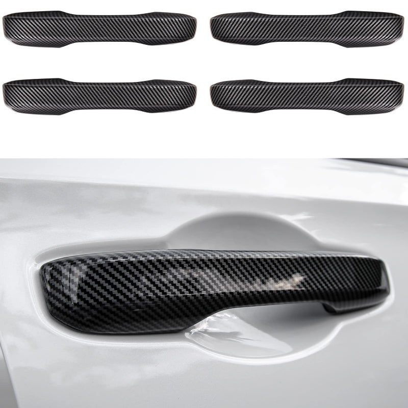 CKE Compatible with Honda Civic Accord CRV HRV 2026 2025 2024 2023 Compatible with Acura Integra 2026 2025 2024 2023 Accessories Car Exterior Door Handle Cover Trims Carbon Fiber Style
