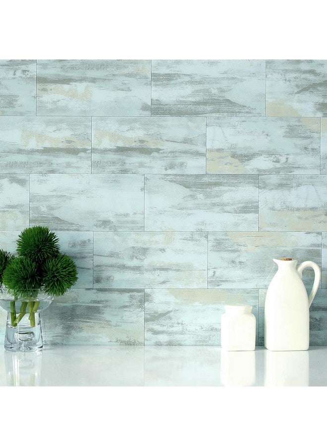 Benice BeNice Peel and Stick Backsplash Large Bathroom Subway Tiles,Peel and Stick Tile Kitchen Backsplash Tiles,Shower Tiles Peel and Stick Wall Tiles Waterproof Teal(23Tiles) Califonia Blue  - Image 3