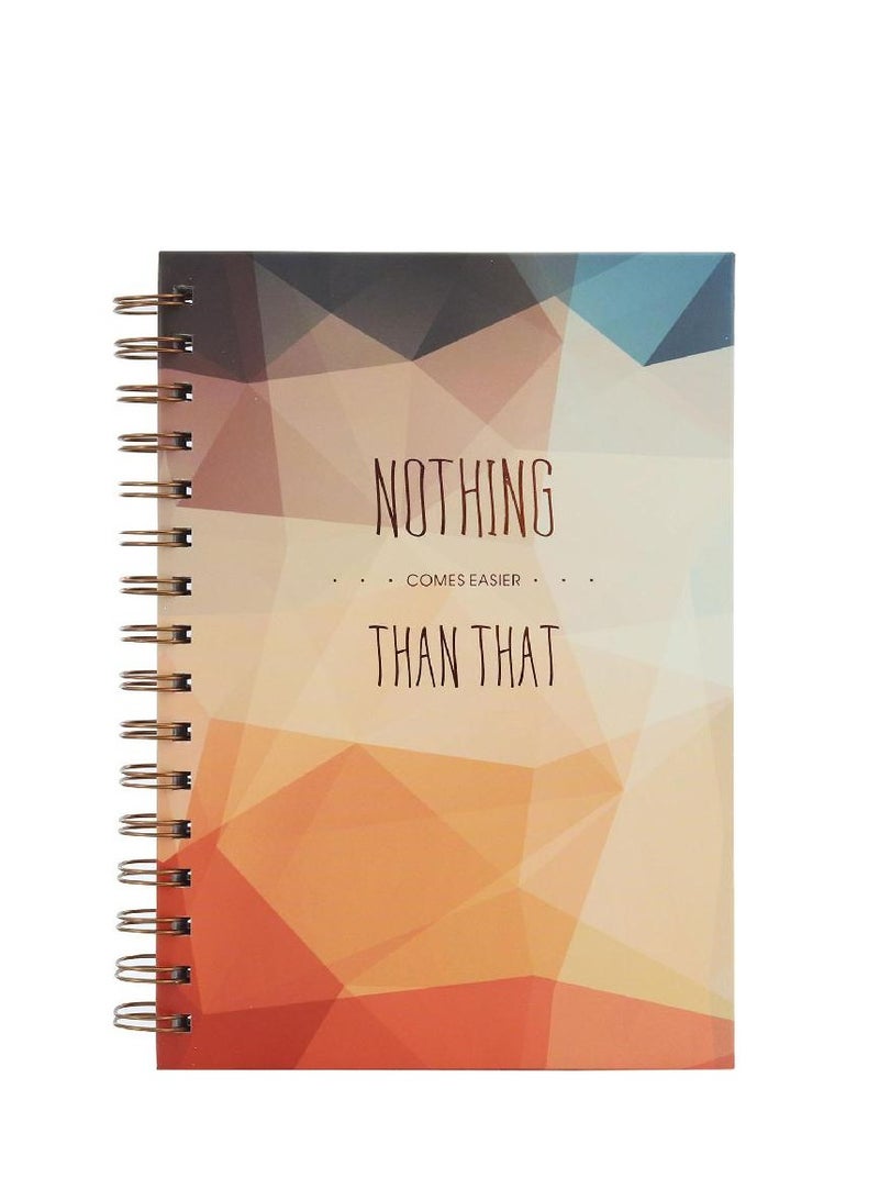 ROCO Notebook "Nothing Comes Easier Than That"A5100 Sheets Lined - Image 1
