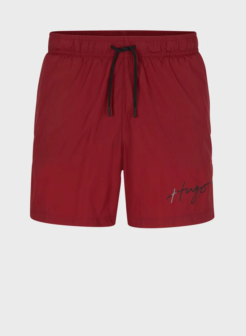 HUGO Logo Swim Shorts