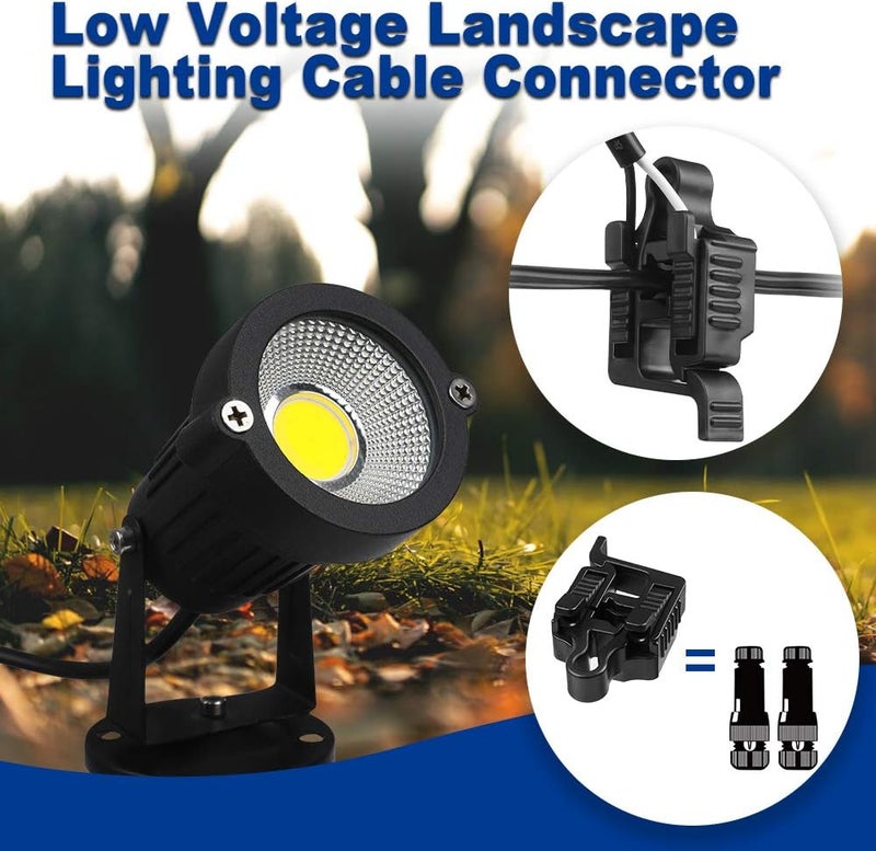 AizzKry Low Voltage Wire Connectors - Landscape Light Connectors 12-18 Gauge UL Listed for Landscape, Pathway, Spotlight - Pack of 14 - Image 5