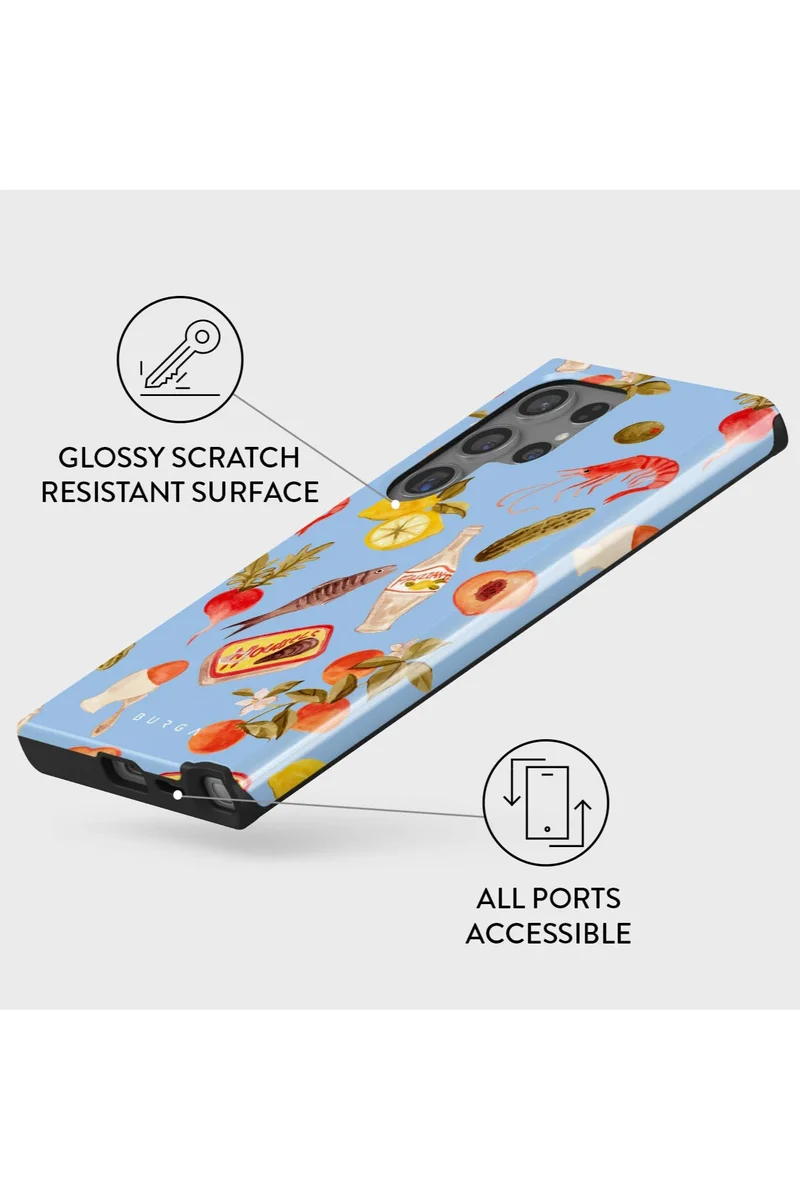 Burga multicolour Samsung Galaxy S24 Ultra Case - Al Fresco For Screen & Camera Protection Printed Case  | Best Price UAE