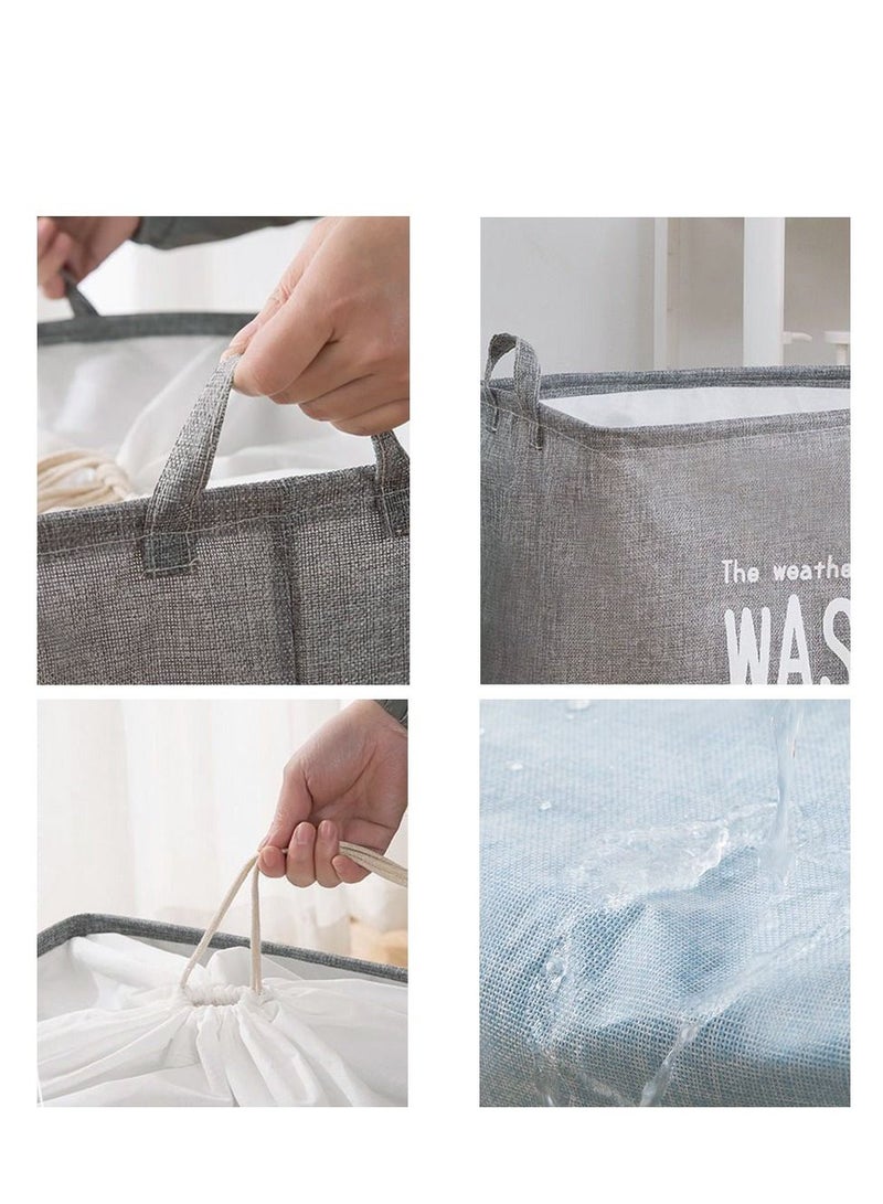 Deo King Foldable Waterproof Drawstring Clothes Storage Basket 10L - Image 3