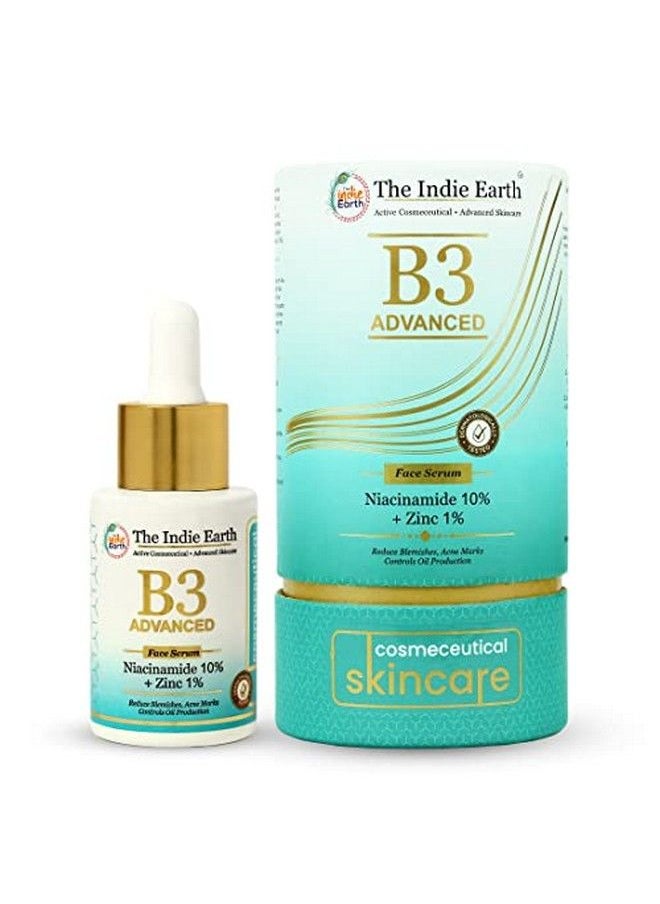 The Indie Earth B3 Advanced Niacinamide 10% & Zinc 1 % Face Serum ; Dermatologically Tested ; Face Serum For Acne Marks Blemishes & Oil Balancing With Zinc ; Serum For Oily & Acne Prone Skin ; 30 Ml  - Image 2