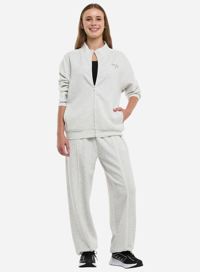 victor and jane Grey Contrast Stripe Track Jacket and Joggers Co-Ords - Image 1