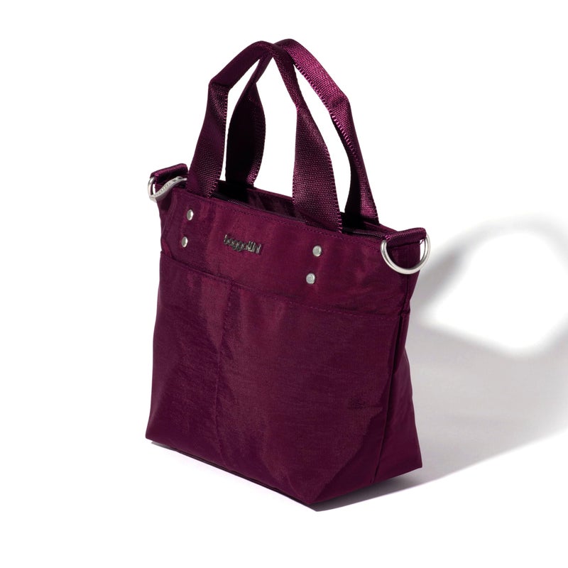Baggallini Women's Mini Carryall Tote, Mulberry, One Size - Image 2