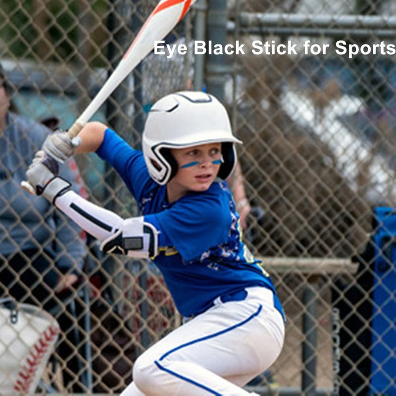 Mysense قلم طلاء الوجه والجسم بألوان علم الولايات المتحدة من ميسنس، إكسسوارات عيد الاستقلال، طلاء وجه وطني لعيد الاستقلال، قلم أسود للعيون لكرة القدم والبيسبول والسوفتبول - Image 5