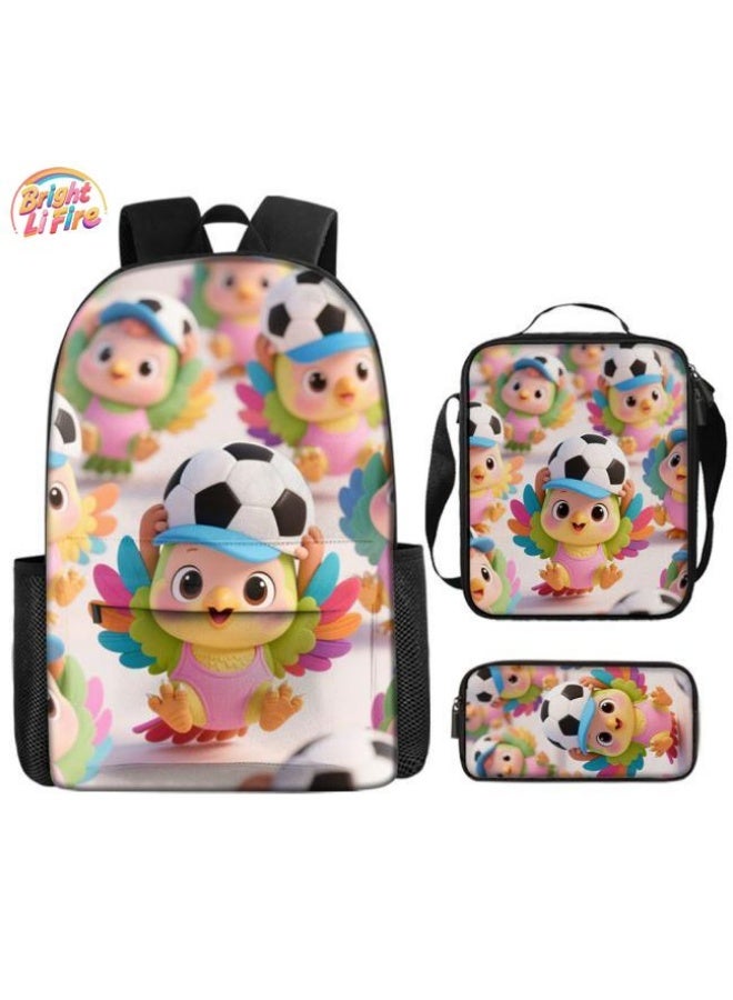 واضح من النار مساعد جيد للسفر اللطيف! حقائب كرتونية حصرية للأطفال والمراهقين، ومجموعة من ثلاث قطع، وخفيفة ومريحة (متوفرة للطلاب والأطفال والأصدقاء في النزهايات وتسلق الجبال والذهاب إلى المدرسة وما إلى ذلك) - 60 - Image 1