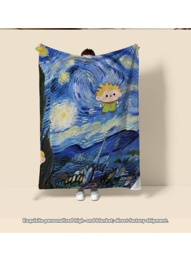 general Baby and children's cartoon flannel thin blanket (warm and comfortable, suitable for sleep, game use) 70cm*100cm - 288 - Image 1