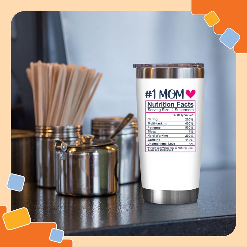 NewEleven Gifts For Mom - Birthday Gifts For Mom From Daughter, Son, Kids, Husband - Wife Gift - Unique Present Ideas For Mother, Mother In Law, New Mama, Wife - 20 Oz Tumbler - Image 4