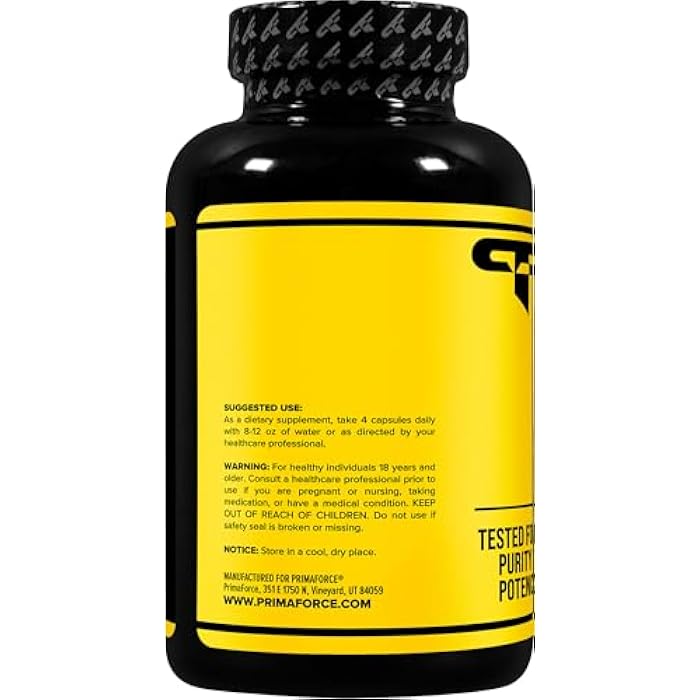 Primaforce Creatine Monohydrate Capsules - 240 Capsules, 3,000mg per Serving, Gluten Free and Non-GMO - Image 3